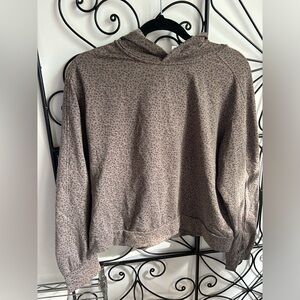 Urban Romantics cropped animal print lounge hoodie size L